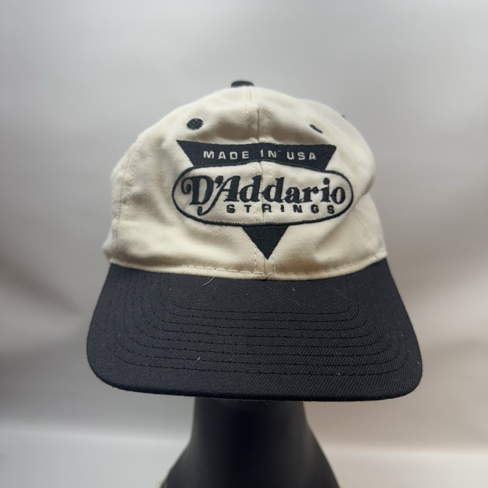 D'Addario Hat Guitar Strings‎ Snapback Cap Patch America's USA Rare VTG